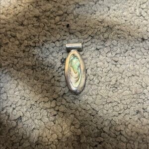 Elegant Silver and Green Pendant